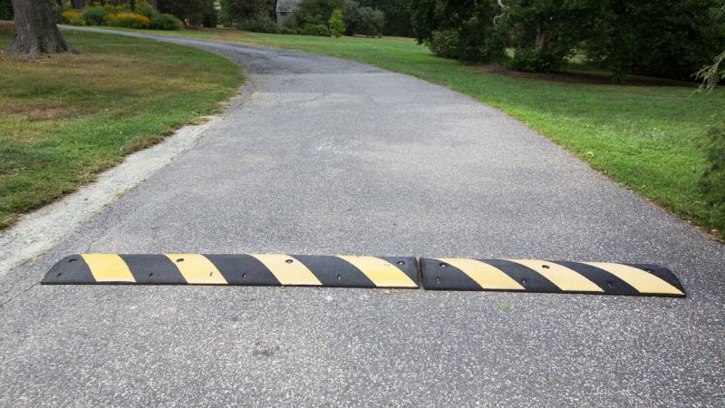 Asphalt Speed Bump Installation